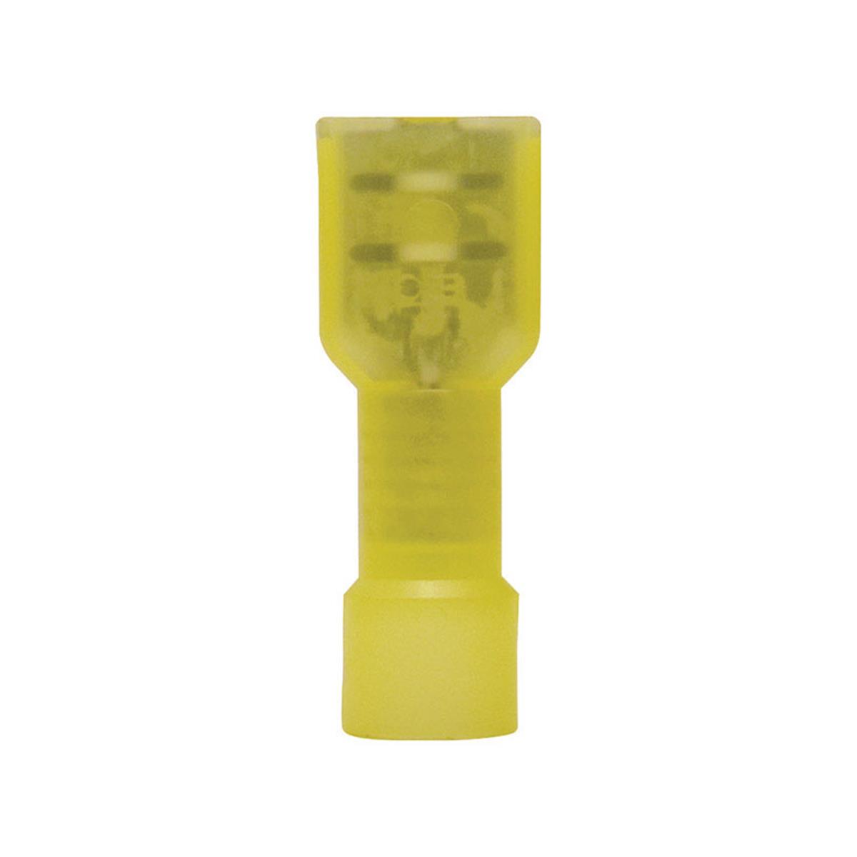 3538469 Fully Insulated Female Disconnect, Yellow - Pack Of 4