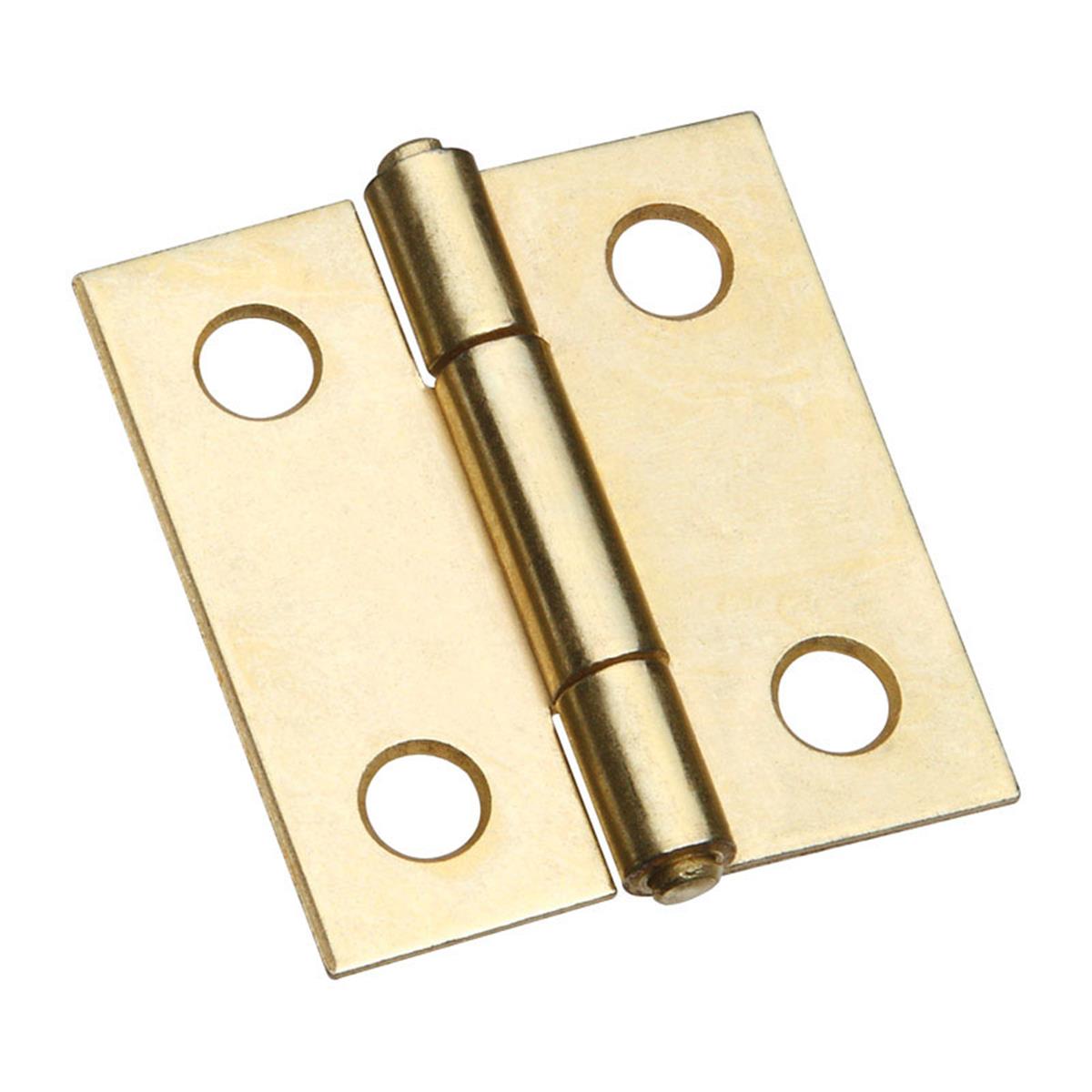 5701321 1.5 In. Steel Hinge, Solid Brass - Pack Of 2