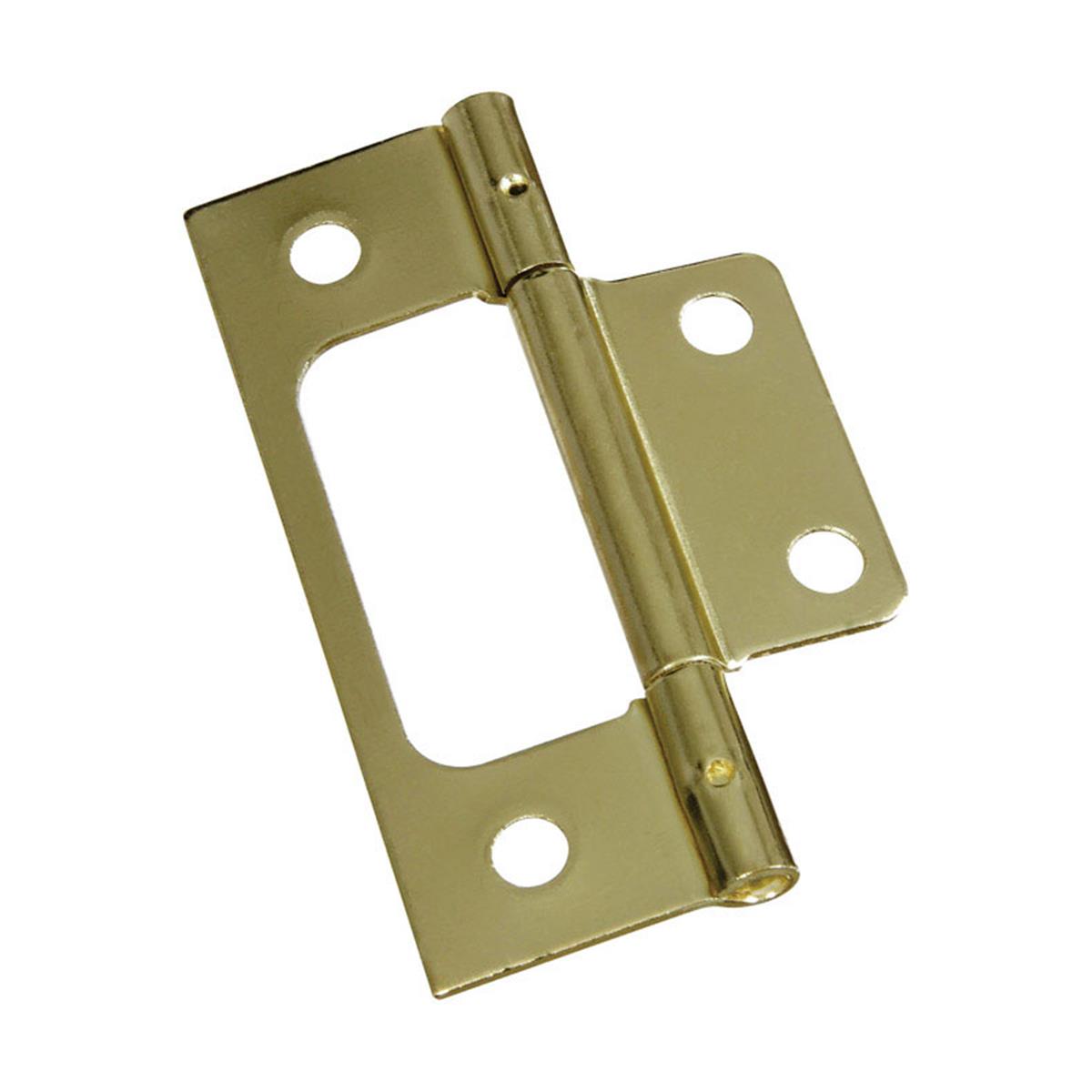 5701396 3 In. Brass Non-mortise Hinge - Pack Of 2