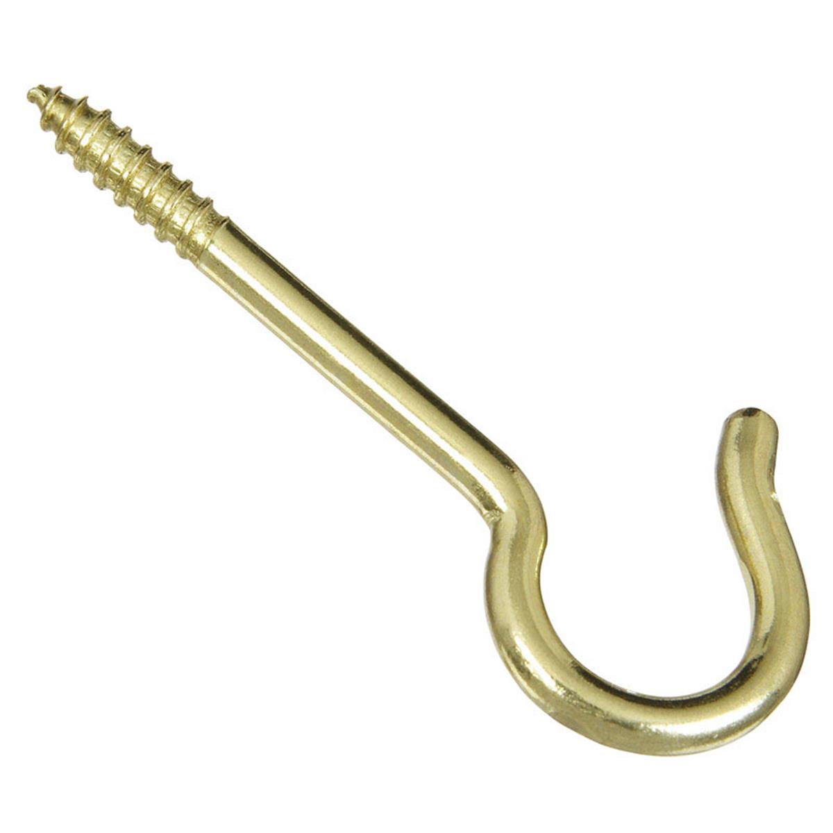 5705942 2.56 In. Ceiling Hook, Solid Brass - Pack Of 3