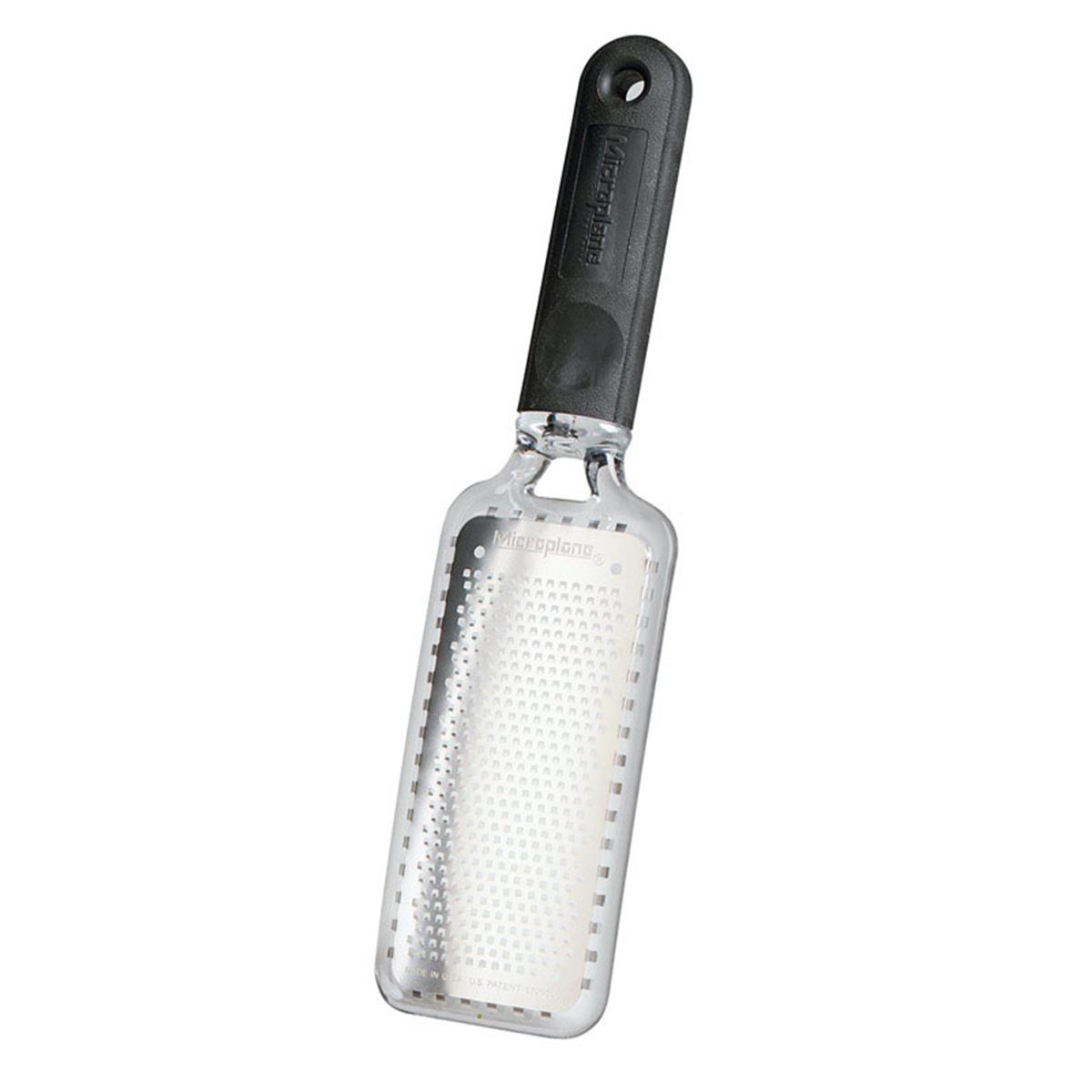 6102503 Microplane Stainless Steel Fine Grater, Silver & Black
