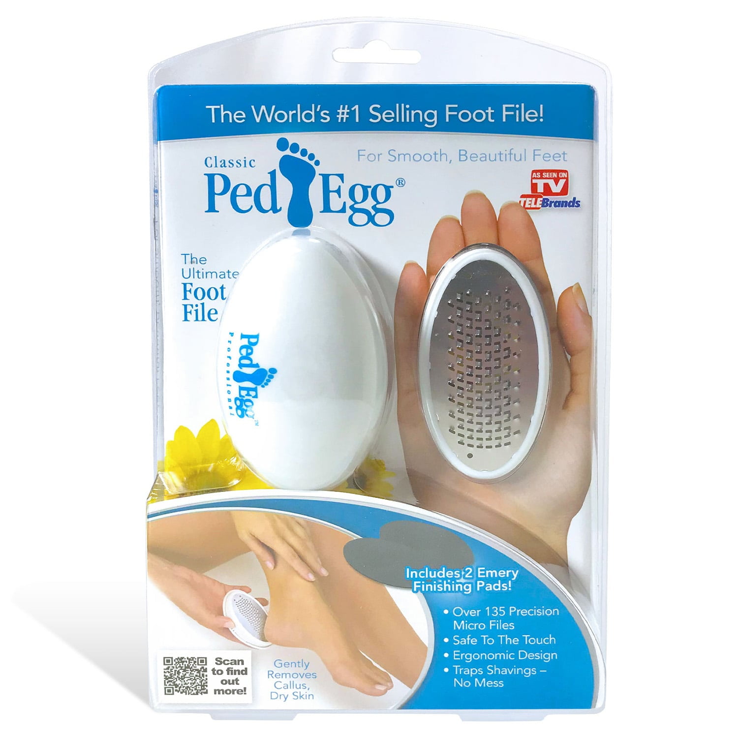 Telebrands 6139943 Ped Egg As Seen On Tv Foot File