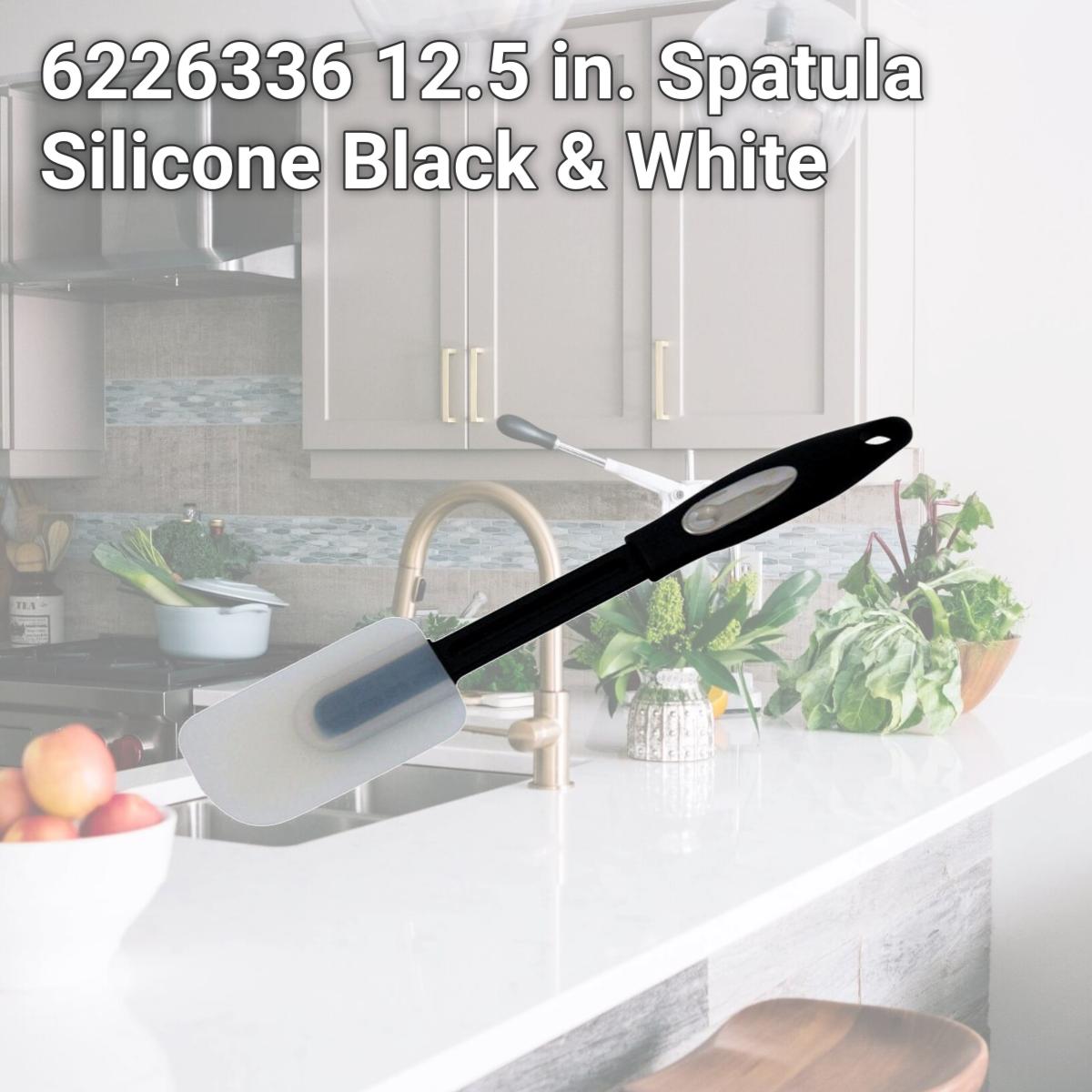 Picture of Chef Craft 6226336 12.5 in. Spatula Silicone, Black & White pack of 3