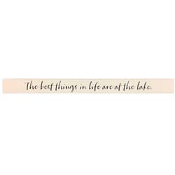 6384739 The Best Things In Life Are At The Lake Wooden Sentiments Rectangle Plaque