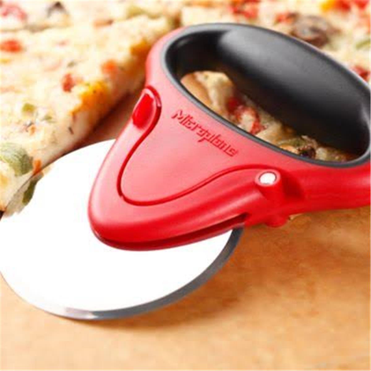 6501472 Easy Prep Pizza Cutter, Red & Black