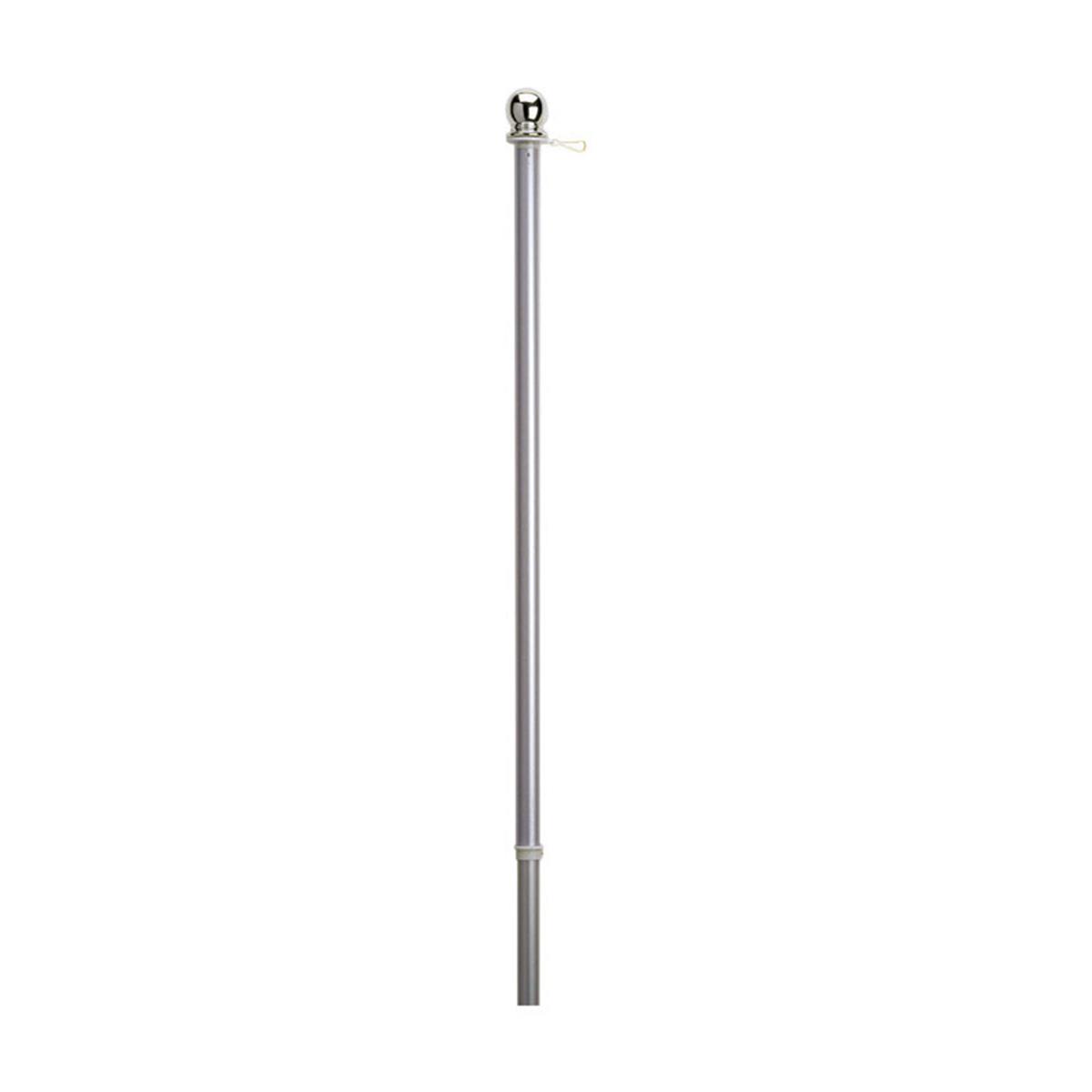 Flag 7098189 60 In. X 5 Ft. Brushed Aluminum Flag Pole With Sleeve