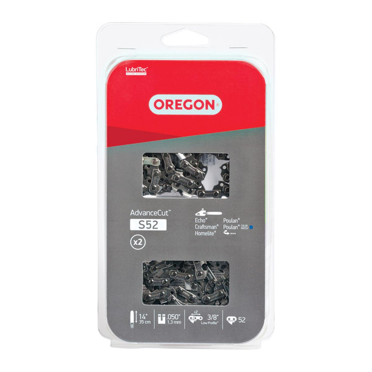 7203227 14 In. Oregon Dual Pack Replacement Premium Chain - Pack Of 2