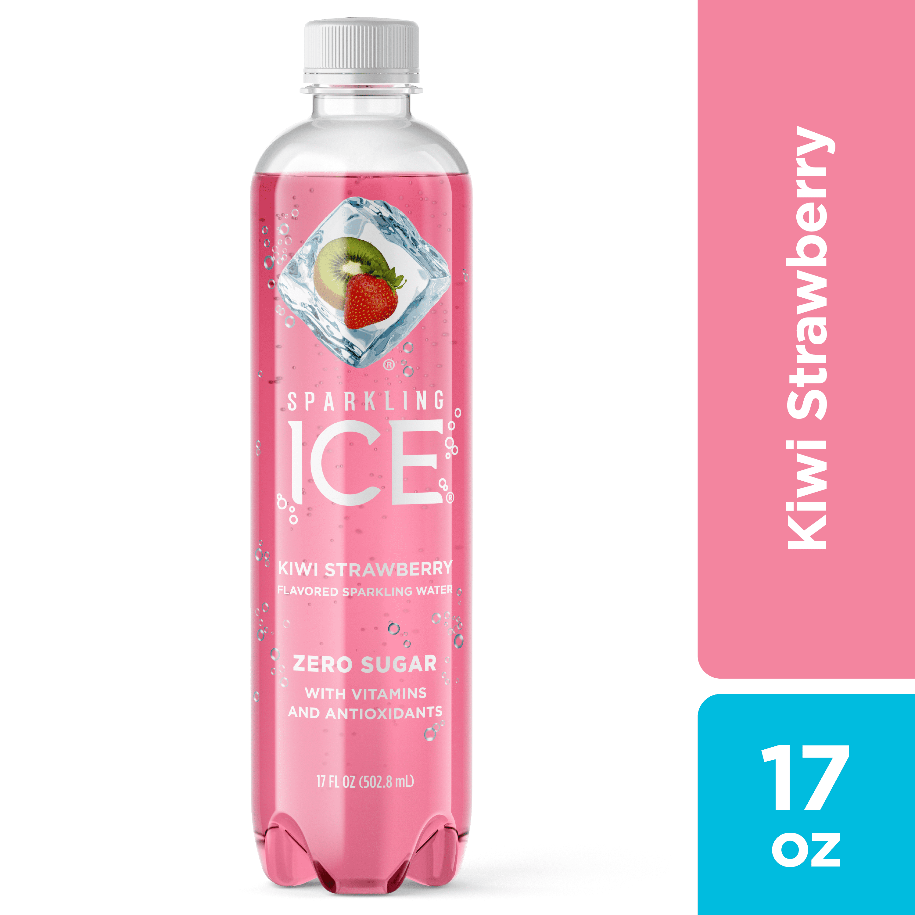 9335019 17 Oz Sparkling Ice Kiwi Strawberry Carbonated Water