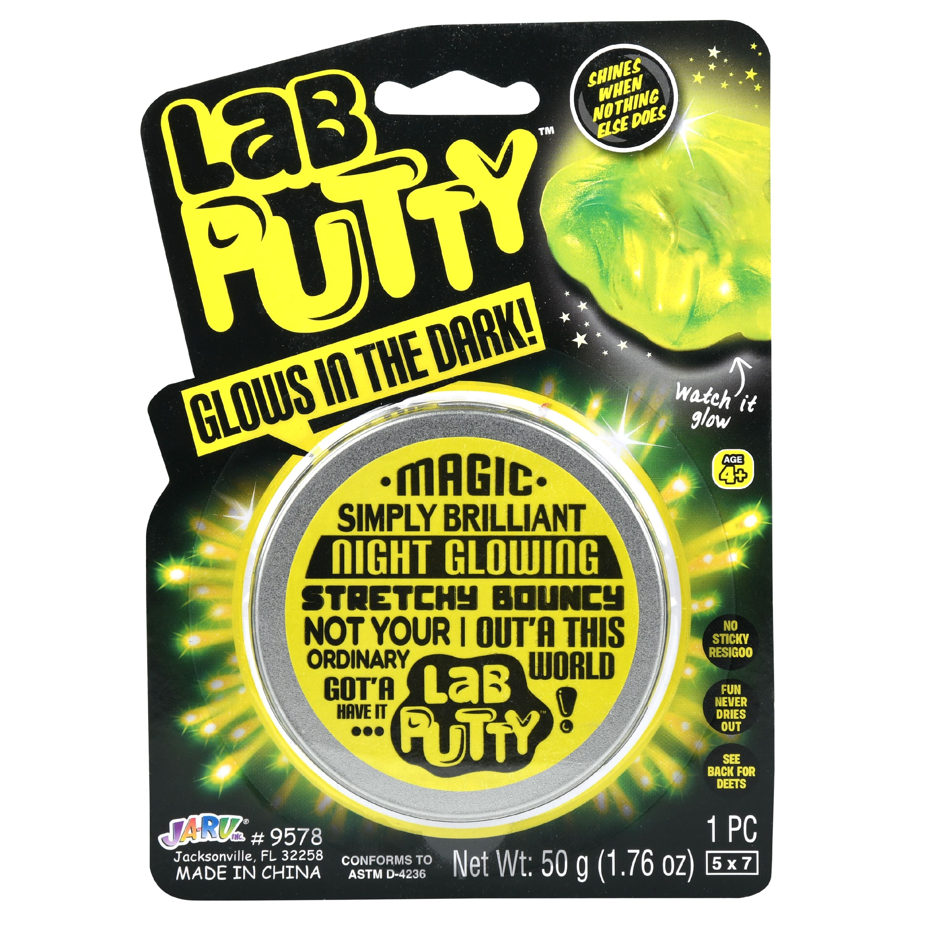 9755752 Lab Putty Glow In The Dark Sculpting Toy Glass