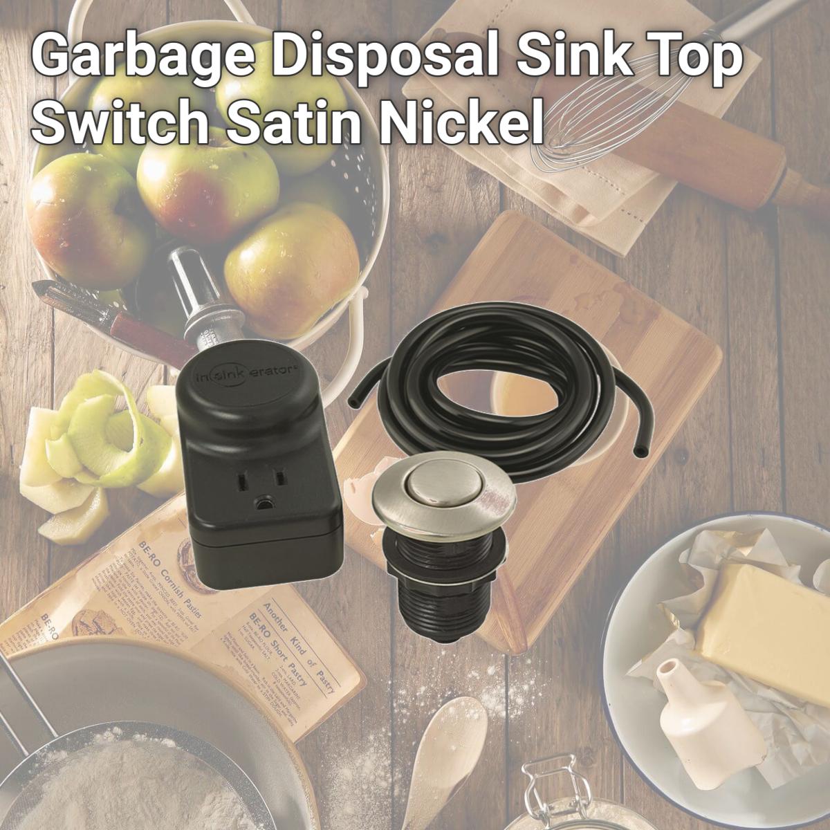 Picture of Insinkerator 4785747 Garbage Disposal Sink Top Switch, Satin Nickel