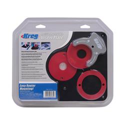 2801405 11.75 X 9.25 In. Precision Insert Plate Kit For Router Tables, Black & Red - 4 Piece