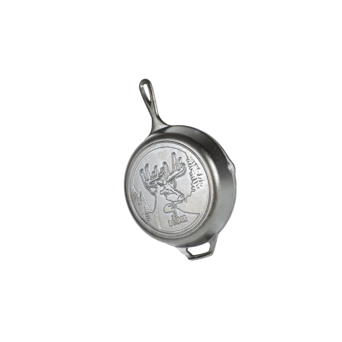 Picture of Lodge 6655724 10.25 in. Wildlife Series-Whitetail Buck Cast Iron Skillet, Black