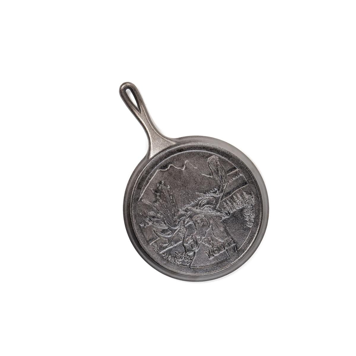 Picture of Lodge 6655534 10.5 in. Wildlife Series-Bull Moose Cast Iron Griddle, Black