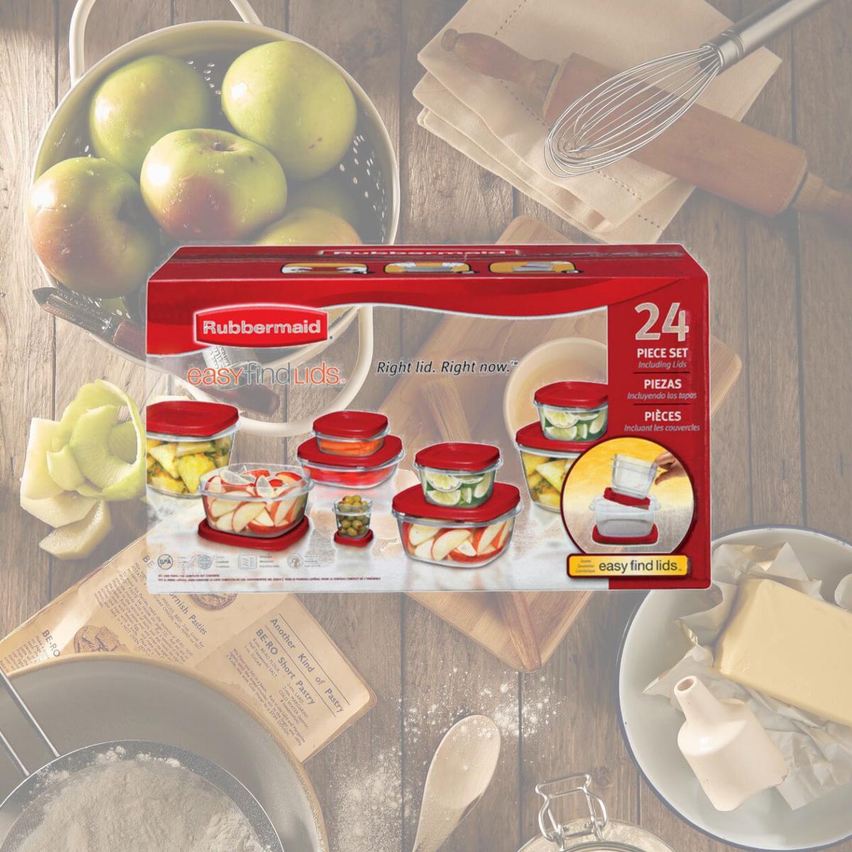 Picture of Rubbermaid 6137764 Food Storage Container Set, Assorted Size