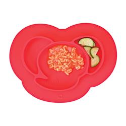 6768956 9.25 X 11.75 In. Kids Divided Placement Plate, Red