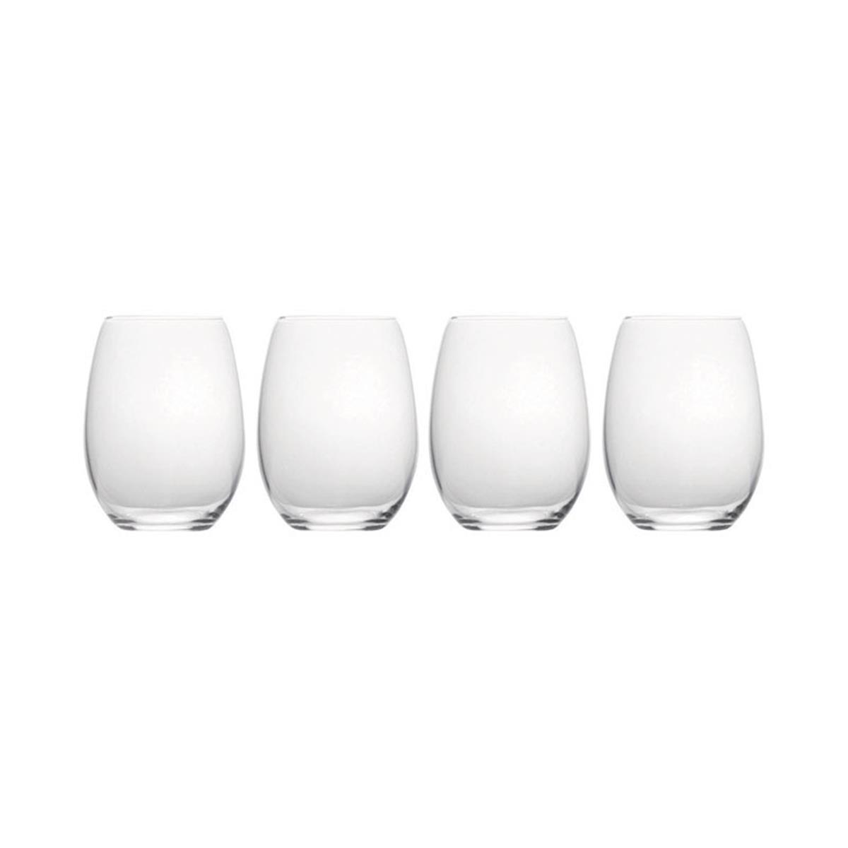 6748206 19.75 Oz Clear Stemless Wine Glass, Crystal