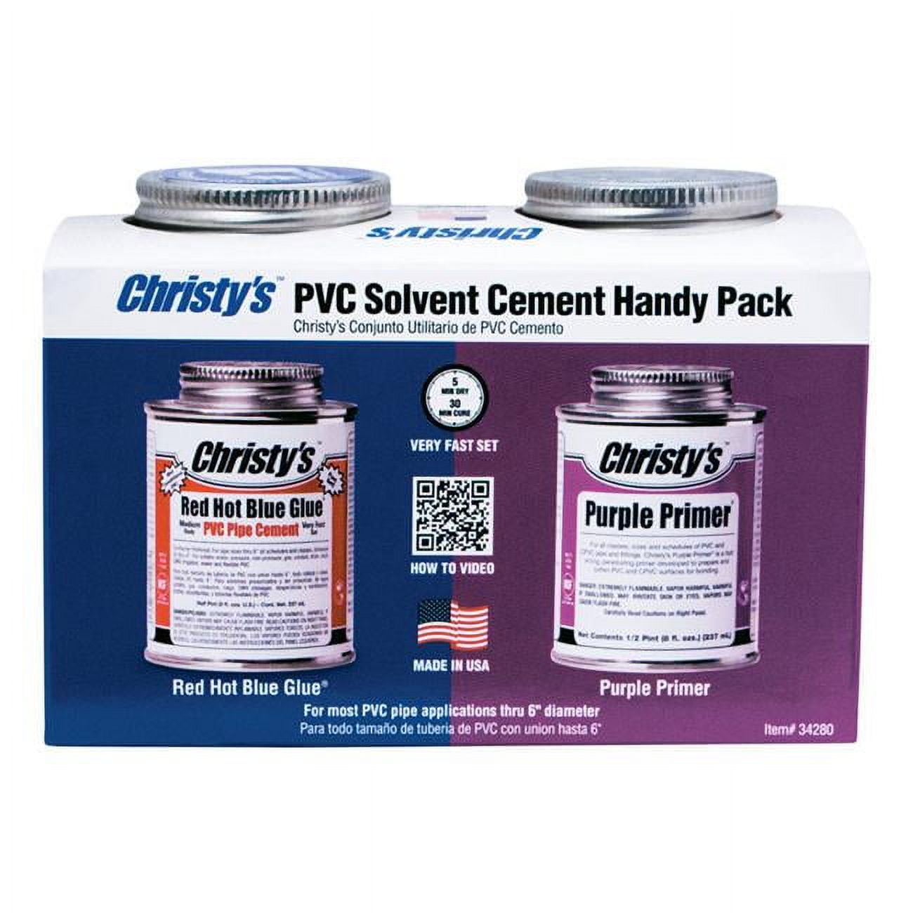 4614277 Primer & Cement For Cpvc & Pvc, Blue & Purple - Pack Of 2