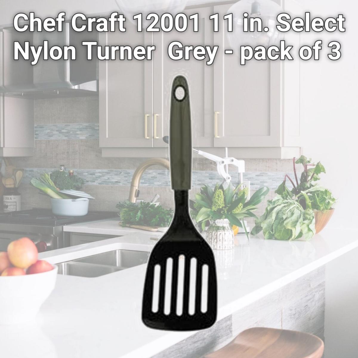 Picture of Chef Craft 12001 11 in. Select Nylon Turner  Grey - pack of 3