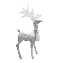 9437120 Synthetic Standing Deer Led Yard Art, White