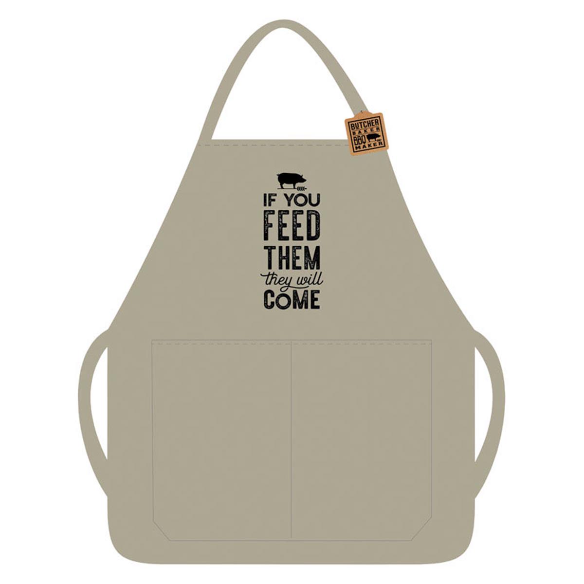 9730797 If You Feed Them They Will Come Apron, Canvas - 3 Per Pack