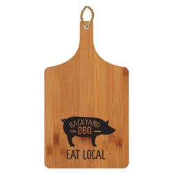 9730813 Eat Local Cutting Board, Bamboo - 4 Per Pack