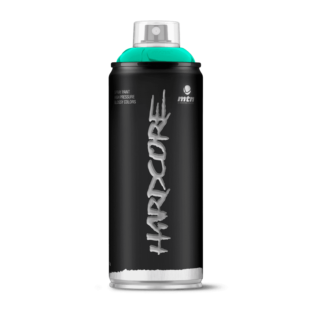 1863570 11 Oz Hardcore Gloss Spray Paint, Surgical Green - 6 Per Pack