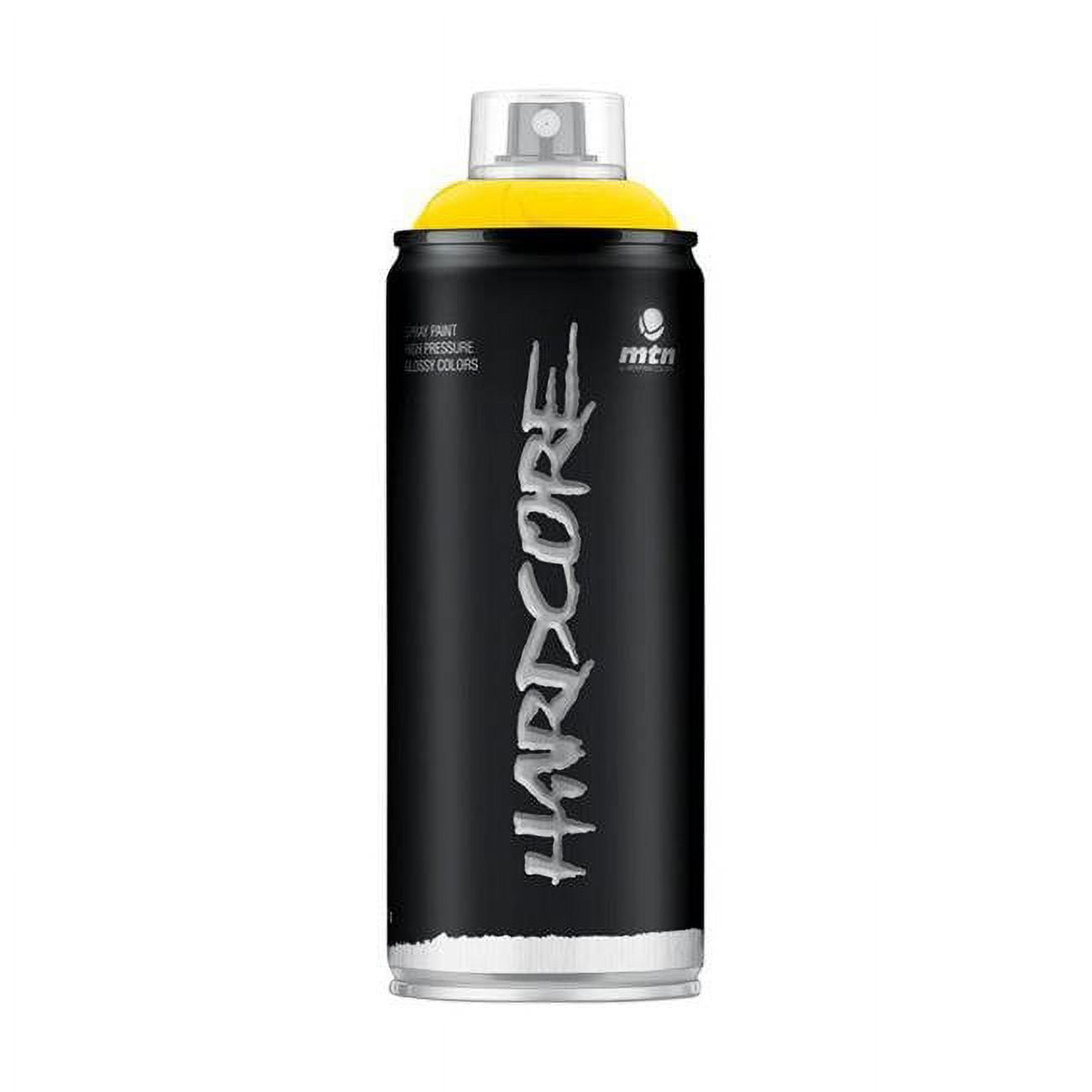 1863737 11 Oz Hardcore Gloss Spray Paint, Light Yellow - 6 Per Pack
