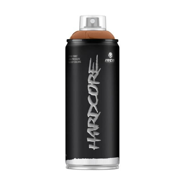 1863877 11 Oz Hardcore Gloss Spray Paint, Toasted Brown - 6 Per Pack