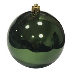 9717786 Plastic Shatterproof Christmas Ornament, Green - 12 Per Pack