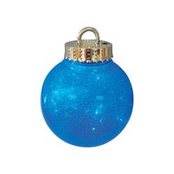 9736711 Led Glitter Plastic Ornament, Blue