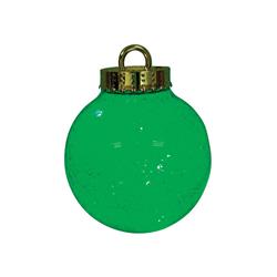 9736737 Led Glitter Plastic Ornament, Green