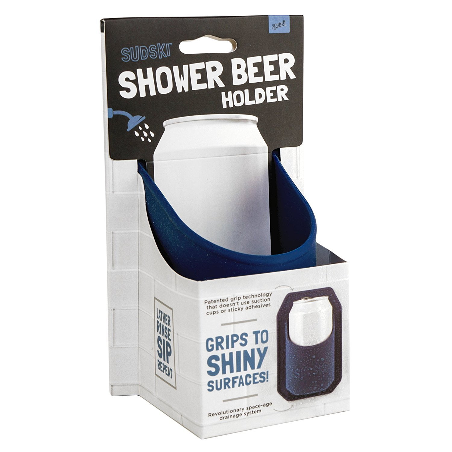 6725105 30 Watts Beer Can Holder Shower Caddy Silicone, Blue