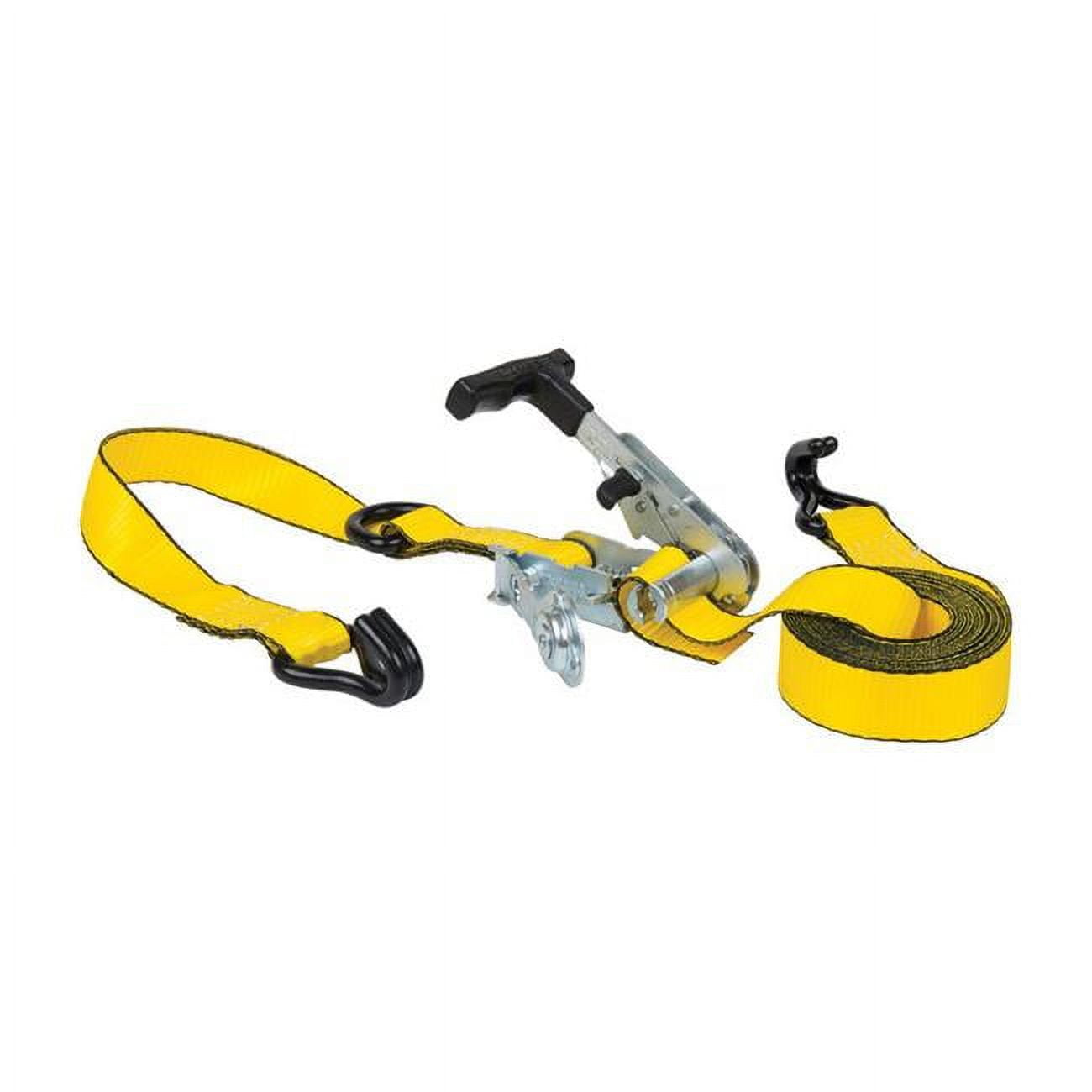 8015813 1.25 In. X 14 Ft. Yellow Tie Down With Ratchet - 1000 Lbs