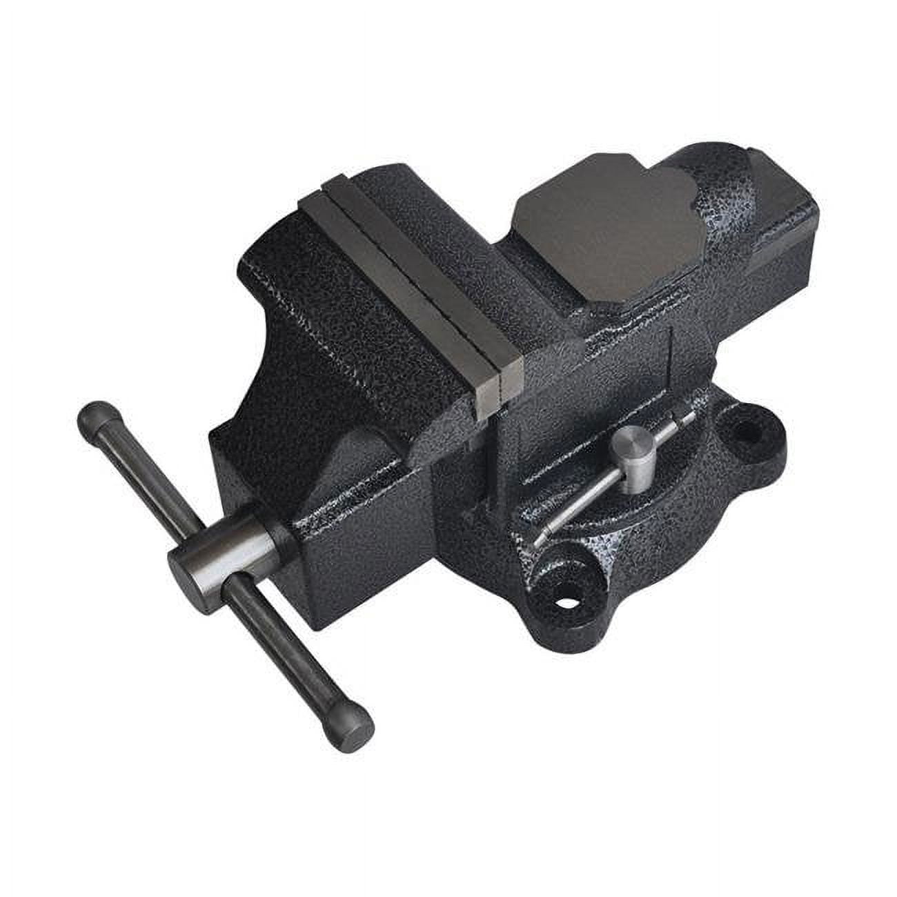 2796852 4 In. Forged Steel Bench Vise With Swivel Base, Black