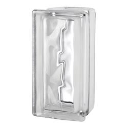 5002894 Double Nubio Allbend Glass Block, 8 X 4 X 4 In. - Pack Of 6