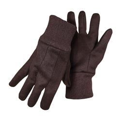 Boss Manufacturing 7798911 Mens Indoor & Outdoor Cotton Polyester Jersey Brown Work Gloves, Extra Large - Pack Of 12