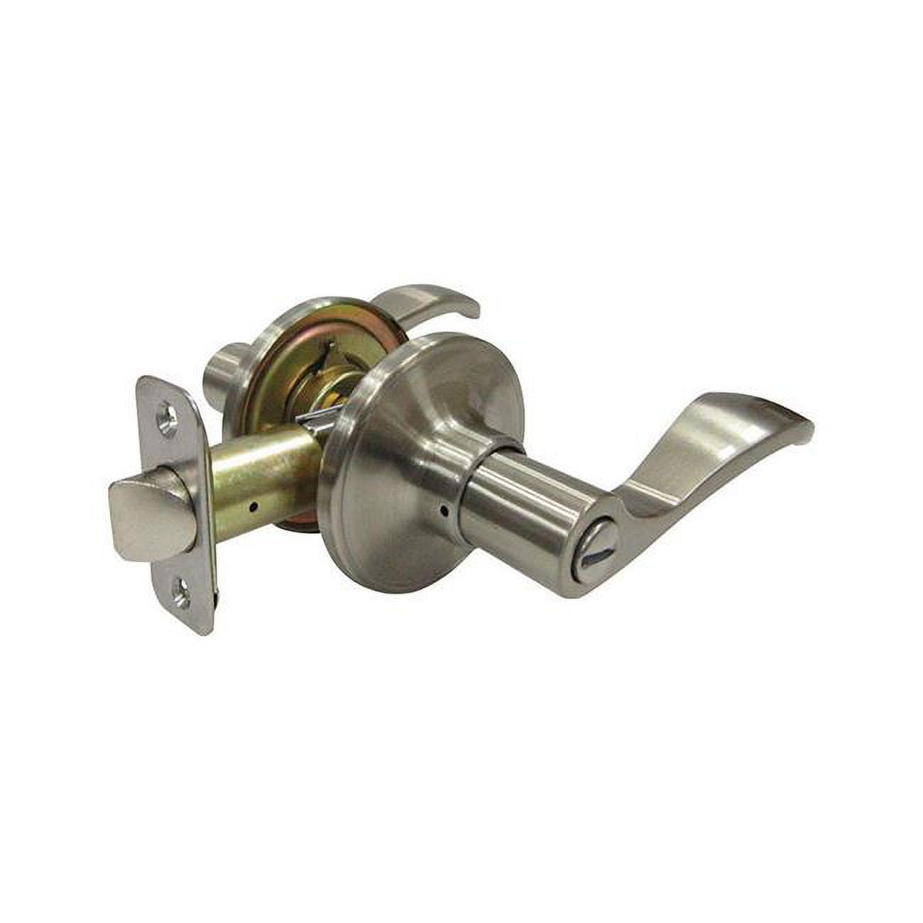 5002039 Naples Lever Satin Nickel Metal Entry Lever Knob With 3 Grade Right Handed