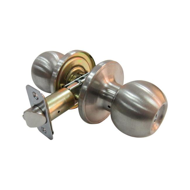 5002040 Ball Satin Stainless Steel Metal Privacy Knob With 3 Grade Right Handed