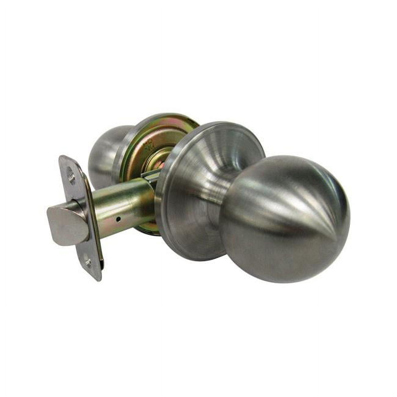 5002070 Ball Satin Nickel Metal Passage Door Knob With 3 Grade Right Handed