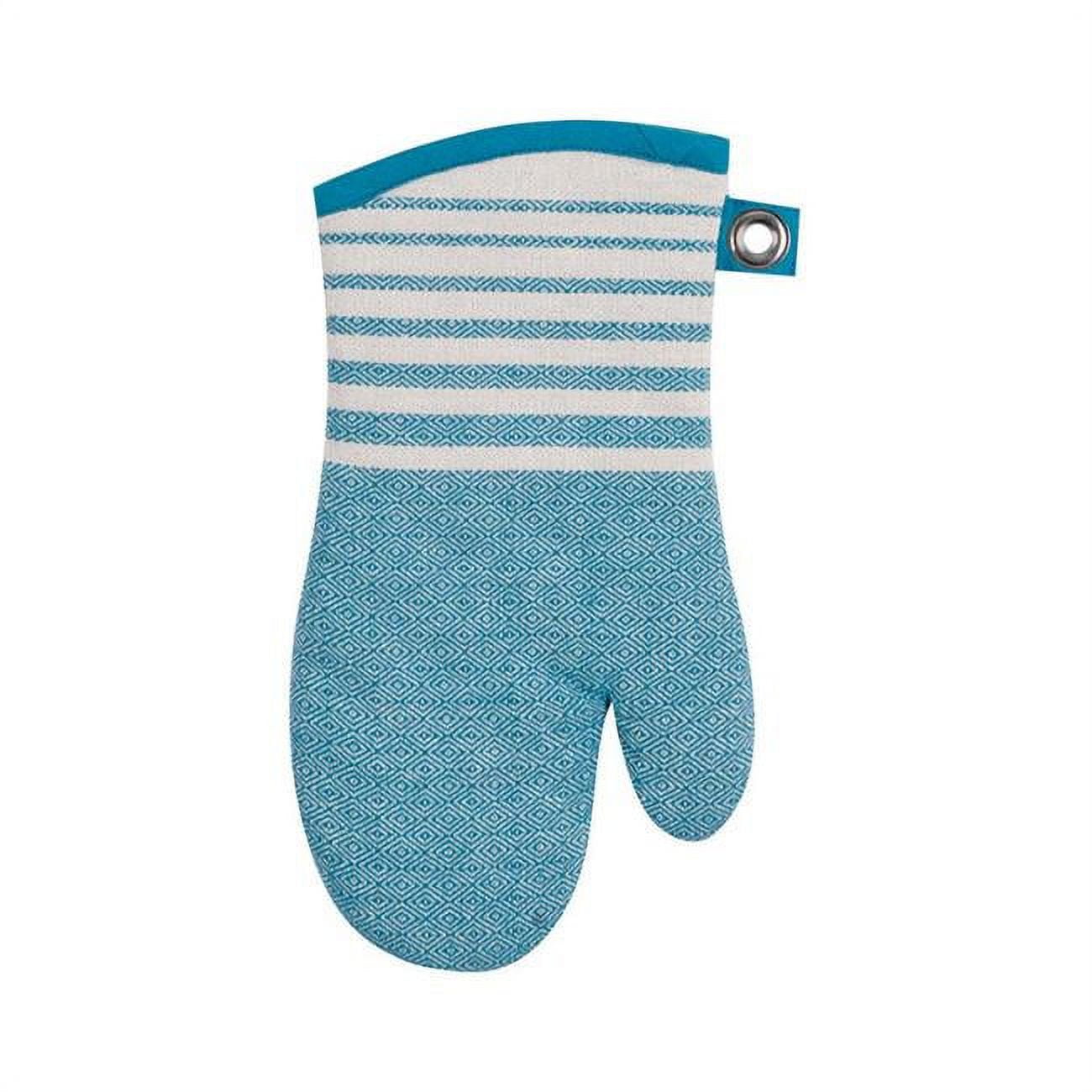 6661920 Teal Cotton Oven Mitt - Pack Of 3