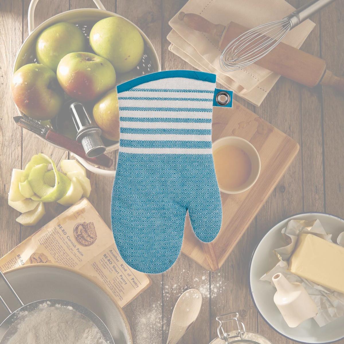 Picture of Kay Dee 6661920 Teal Cotton Oven Mitt - Pack of 3