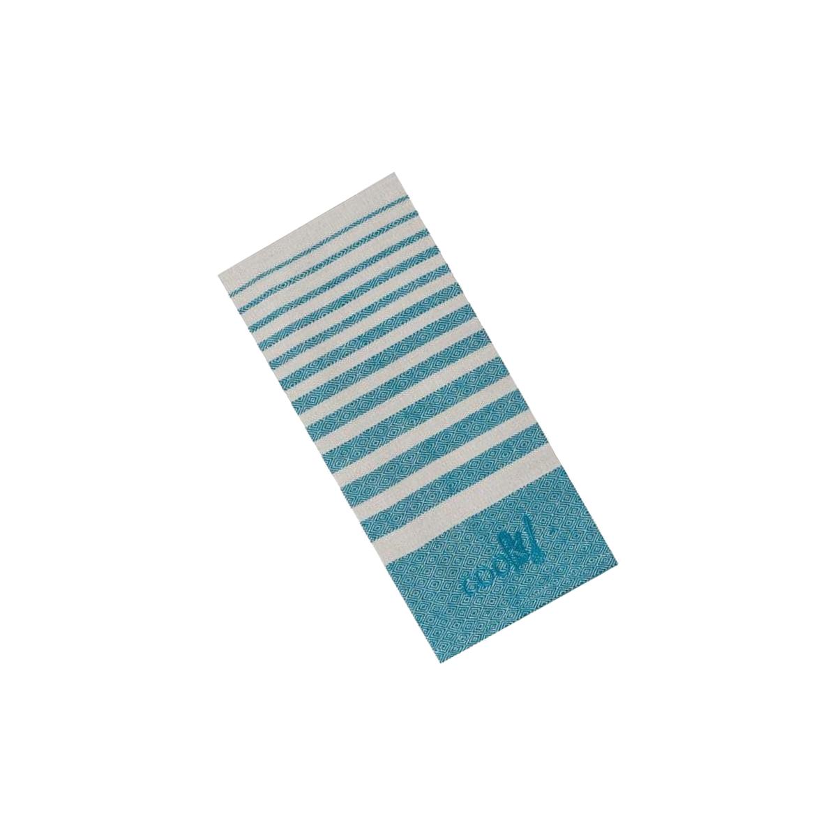 Picture of Kay Dee 6662316 18 x 28 in. Teal Cotton Tea Towel - Pack of 6