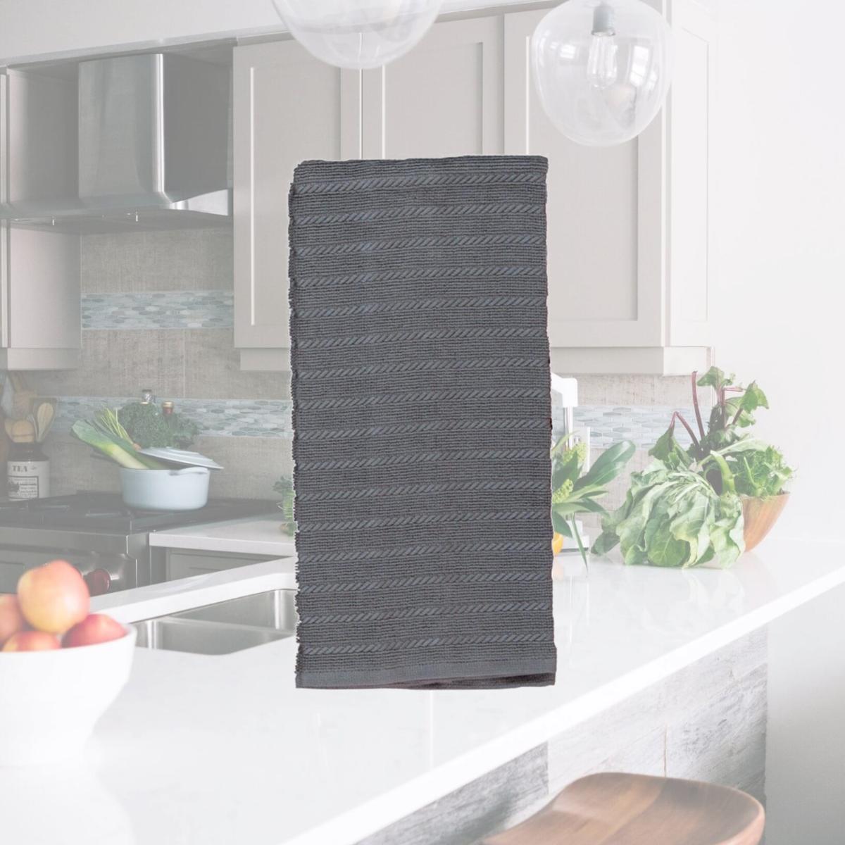 Picture of Kay Dee 6662217 Graphite Cotton Kitchen Towel - Pack of 6