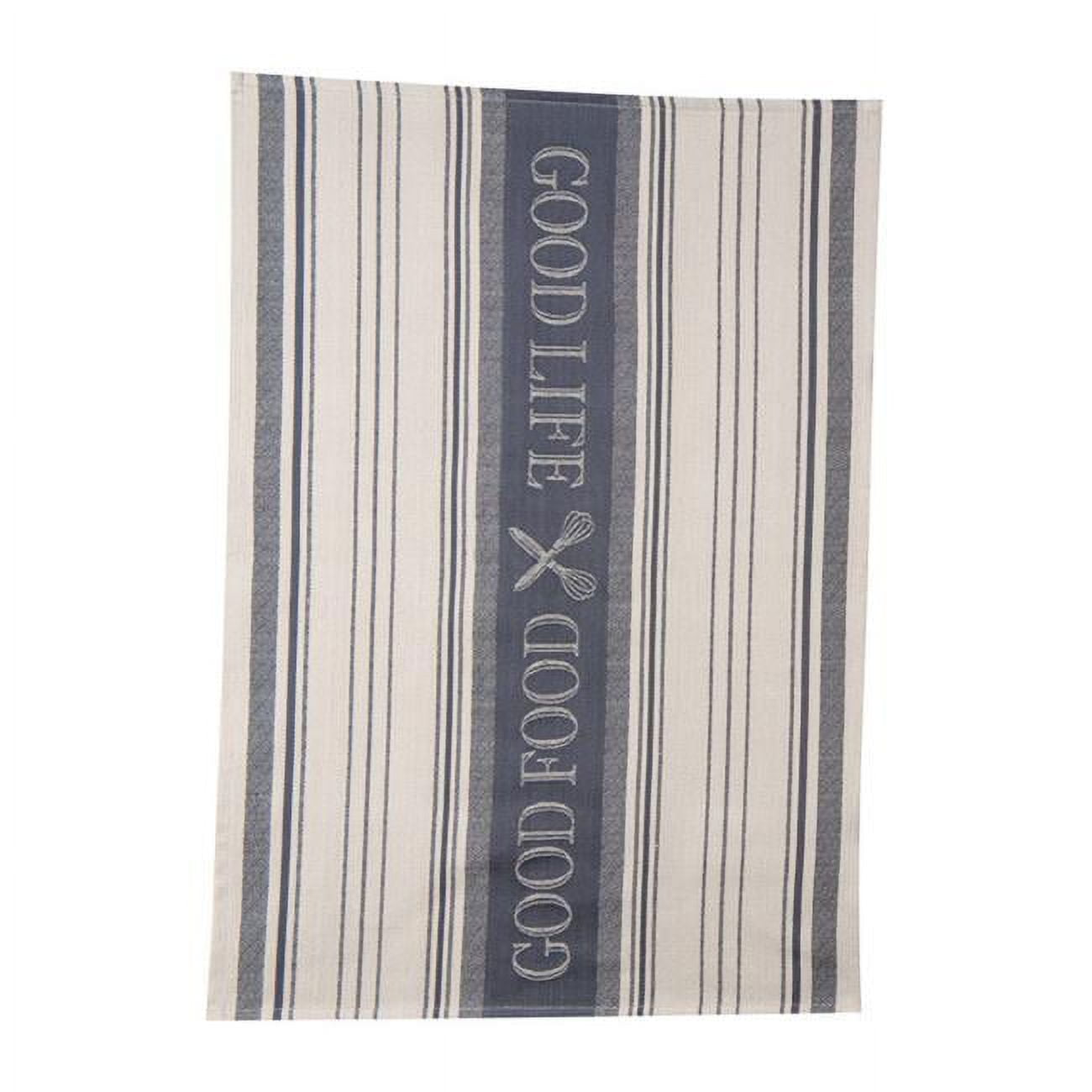 18 X 28 In. Graphite Cotton Tea Towel - Pack Of 6