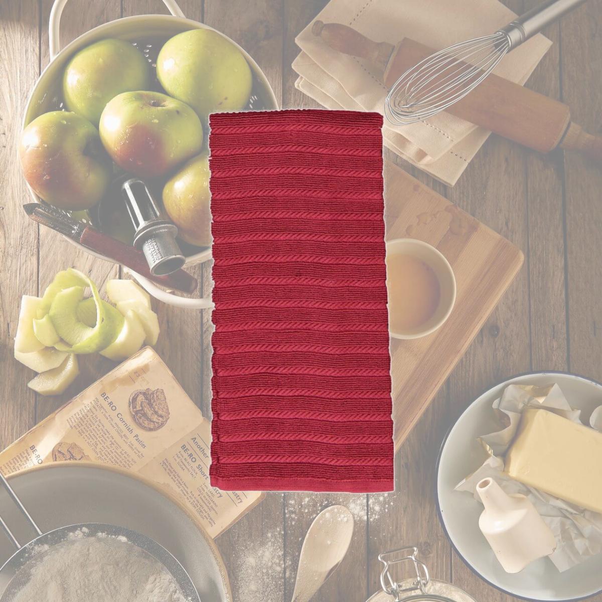 Picture of Kay Dee 6662050 Marsala Cotton Kitchen Towel - Pack of 6