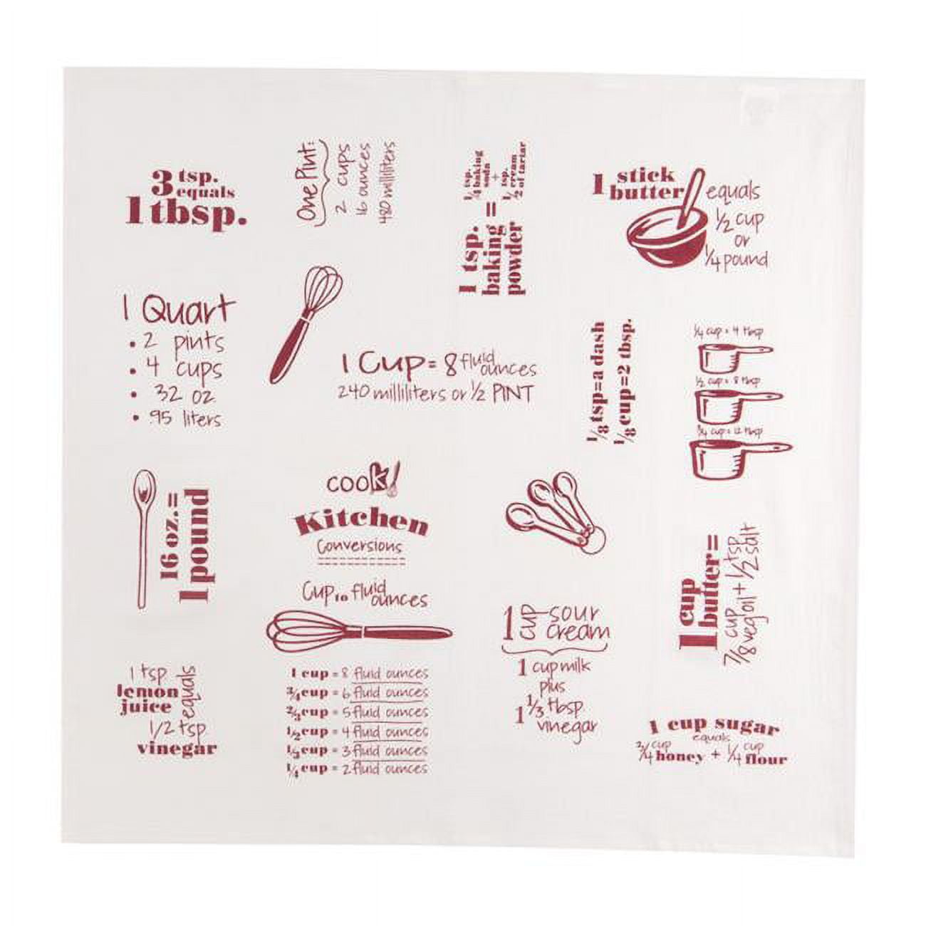6661961 Marsala Cotton Flour Sack Towel - Pack Of 6