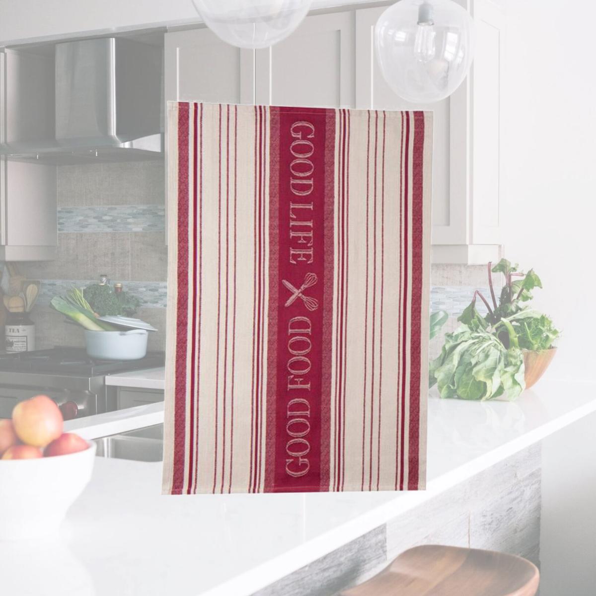 Picture of Kay Dee 6661730 18 x 28 in. Marsala Cotton Tea Towel - Pack of 6