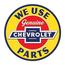 9723313 General Motors We Use Genuine Chevrolet Parts Magnet Embossed Tin - Pack Of 4