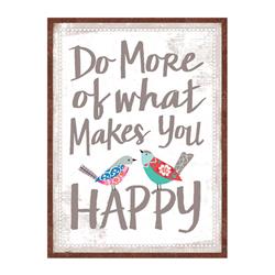 9722893 Do More Of What Makes You Happy Magnet Embossed Tin - Pack Of 4