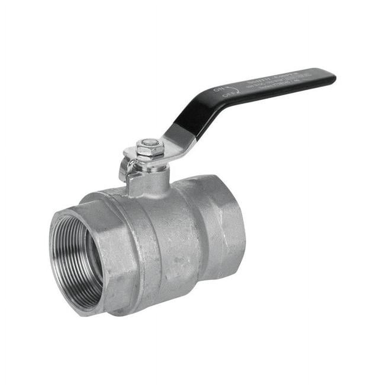 4868584 1 In. Dia. International Fip Iron Pipe Size Thread Ball Valve, Stainless Steel - 2 Piece